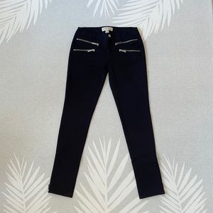 MICHAEL KORS black jeans with zipper details